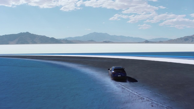 Video Reference: Water, Land vehicle, Cloud, Sky, Vehicle, Hood, Car, Mountain, Azure, Automotive design