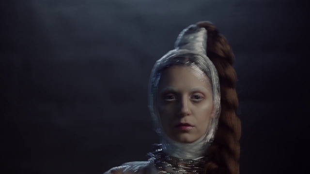 Video Reference: Lip, Eyelash, Flash photography, Human body, Headgear, Black hair, Long hair, Cg artwork, Jewellery, Electric blue