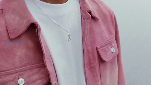 Video Reference: Outerwear, White, Neck, Dress shirt, Sleeve, Textile, Purple, Coat, Pink, Collar