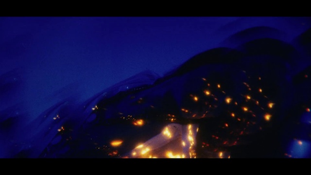 Video Reference: Automotive lighting, Slope, Dusk, Font, Horizon, Landscape, Electric blue, City, Tree, Electricity