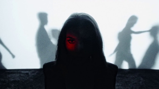 Video Reference: Hand, Flash photography, Gesture, Art, Black hair, Tints and shades, Sky, Darkness, Visual arts, Backlighting