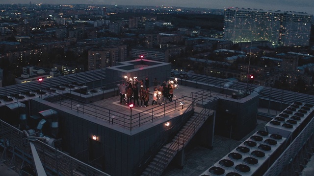 Video Reference: Building, Sky, Urban design, Dusk, Tower block, Landscape, Roof, City, Cityscape, Tower