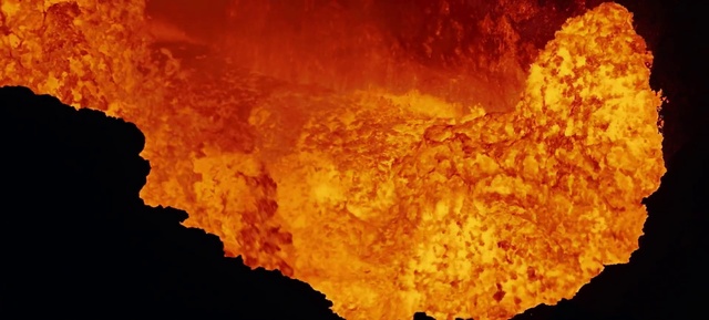 Video Reference: Amber, Orange, Fire, Flame, Heat, Geological phenomenon, Gas, Event, Geology, Rock
