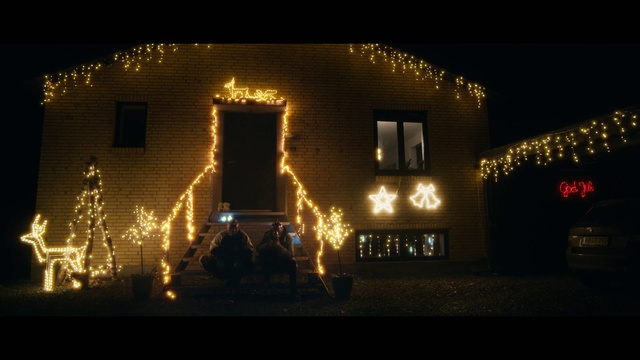 Video Reference: Window, Building, Plant, House, Electricity, Midnight, Christmas decoration, Facade, Landscape lighting, Heat