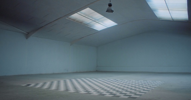 Video Reference: Building, Shade, Architecture, Grey, Fixture, Floor, Flooring, Tints and shades, Composite material, Symmetry