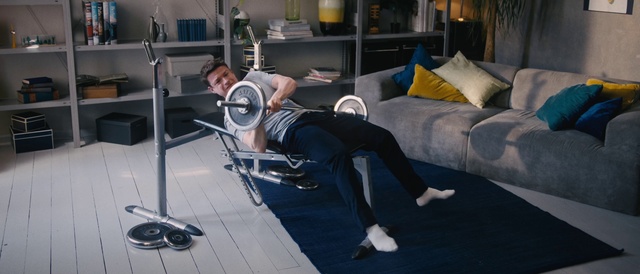 Video Reference: Comfort, studio couch, Couch, Chair, Flooring, Table, Event, Sofa bed, Human leg, Houseplant