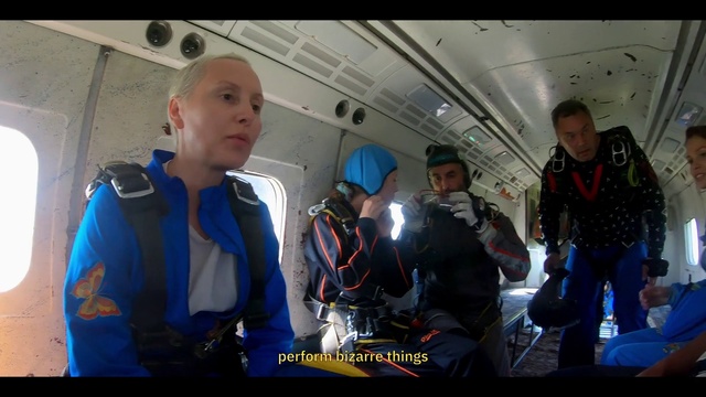 Video Reference: Motor vehicle, Workwear, Vehicle, Crew, Jacket, Personal protective equipment, Fun, Air travel, Recreation, Service