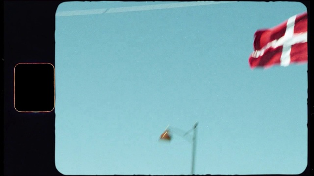 Video Reference: Sky, Azure, Rectangle, Gesture, Tints and shades, Flag, Electric blue, Art, Font, Magenta