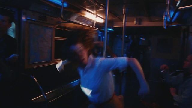 Video Reference: Flash photography, Entertainment, Electric blue, Event, Performing arts, Darkness, Fun, Physical fitness, Elbow, Public transport