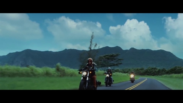 Video Reference: Cloud, Sky, Land vehicle, Tire, Mountain, Vehicle, Motorcycle, Wheel, Plant, Tree