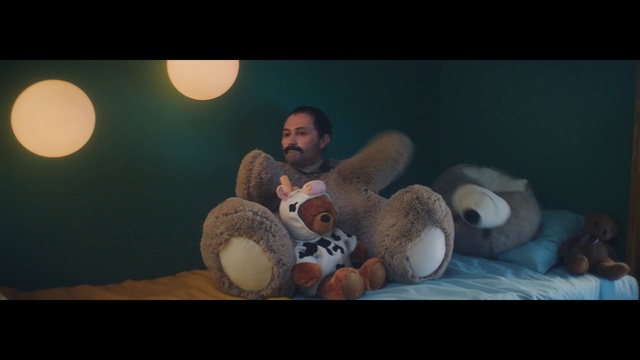 Video Reference: Flash photography, Gesture, Toy, Comfort, Happy, Art, Fun, Stuffed toy, Event, Tree