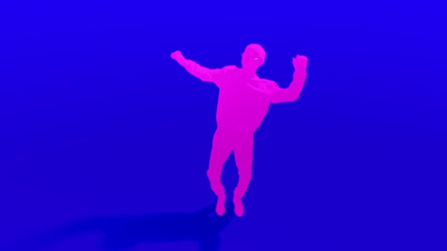 Video Reference: Blue, Human body, Purple, Gesture, Violet, Performing arts, Magenta, Electric blue, Font, Entertainment