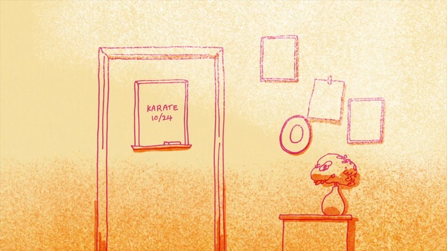 Video Reference: Rectangle, Font, Door, Wood, Magenta, Plant, Art, Paper, Circle, Metal