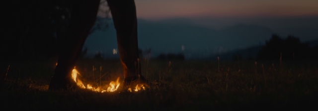 Video Reference: Atmosphere, Sky, Ecoregion, Bonfire, Gesture, Fire, People in nature, Flame, Flash photography, Atmospheric phenomenon