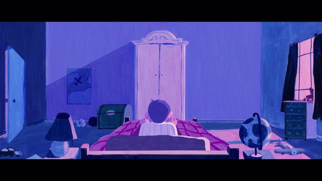 Video Reference: Purple, World, Blue, Azure, Violet, Performing arts, Entertainment, Rectangle, Tints and shades, Electric blue