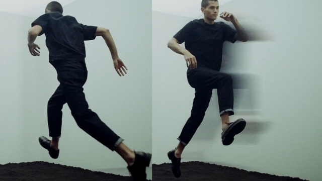 Video Reference: Footwear, Joint, Jeans, Shoe, Trousers, Shorts, Shoulder, Leg, Neck, Sleeve