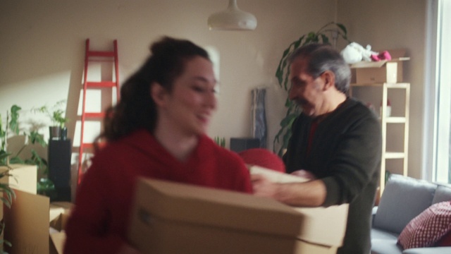 Video Reference: Hairstyle, Comfort, Gesture, Fun, Plant, Smile, Bookcase, Houseplant, Happy, Event