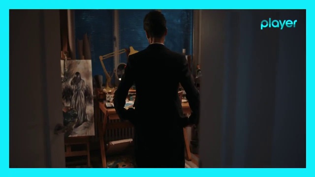 Video Reference: Blue, Sleeve, Font, Electric blue, Fashion design, Event, Formal wear, Room, Brand, Darkness