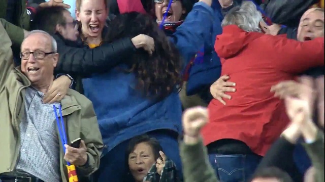 Video Reference: Outerwear, Smile, Purple, Gesture, Interaction, Jacket, Public space, Hat, Crowd, Fun