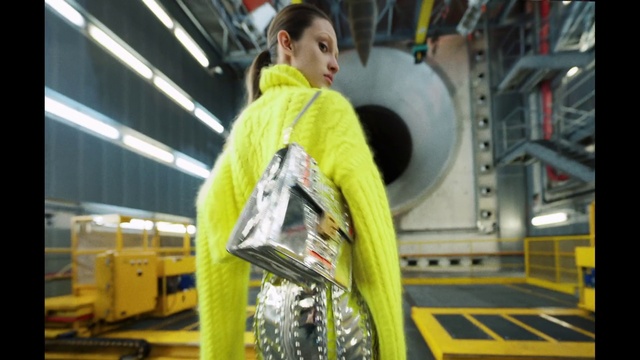 Video Reference: Workwear, High-visibility clothing, Yellow, Motor vehicle, Automotive design, Engineering, Personal protective equipment, Gas, Machine, Factory