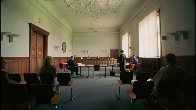 Video Reference: Furniture, Chair, Interior design, Table, Hall, Building, Suit, Event, Conference hall, Public speaking