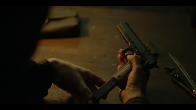 Video Reference: Revolver, Gunshot, Gesture, Air gun, Flash photography, Shotgun, Wood, Audio equipment, Thumb, Wrist