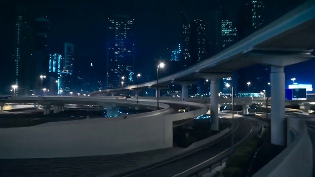 Video Reference: Street light, Automotive lighting, Electricity, Building, Sky, Thoroughfare, Road surface, Road, Cityscape, Bridge