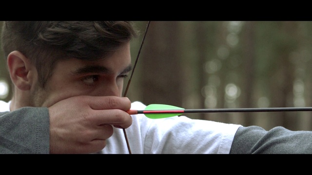 Video Reference: Safety glove, Flash photography, Happy, Finger, Arrow, Eyelash, Thumb, Recreation, Elbow, Glove