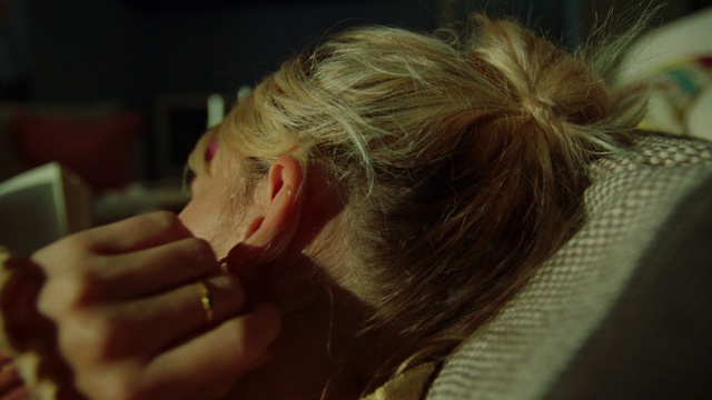 Video Reference: Eyebrow, Eyelash, Ear, Jaw, Neck, Gesture, Bun, Layered hair, Wrist, Long hair