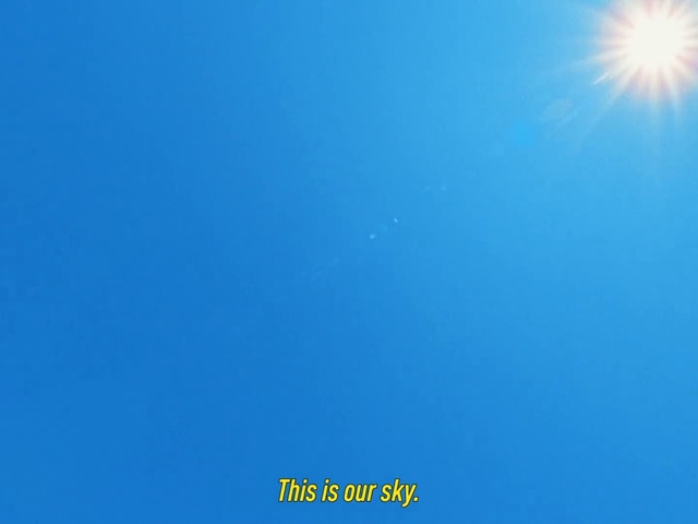 Video Reference: Sky, Blue, Electric blue, Astronomical object, Lens flare, Rectangle, Horizon, Font, Display device, Magenta