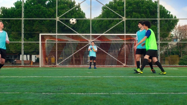 Video Reference: Sports equipment, Football, Sky, Plant, Shorts, Tree, Soccer, Cloud, Player, Ball