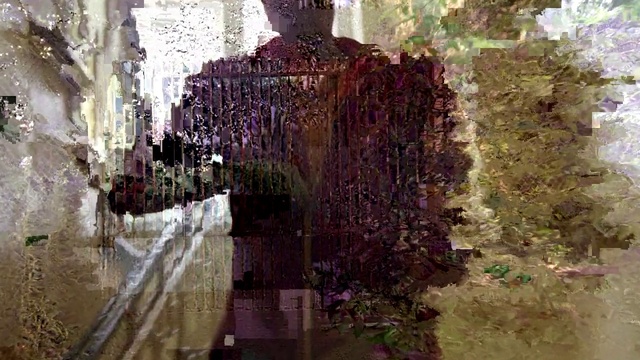 Video Reference: Purple, Plant, Building, Art, Wood, Glass, Street light, Facade, Visual arts, Holy places