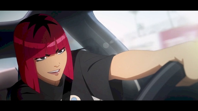 Video Reference: Gesture, Eyewear, Automotive design, Black hair, Happy, Cg artwork, Art, Fictional character, Animated cartoon, Fun