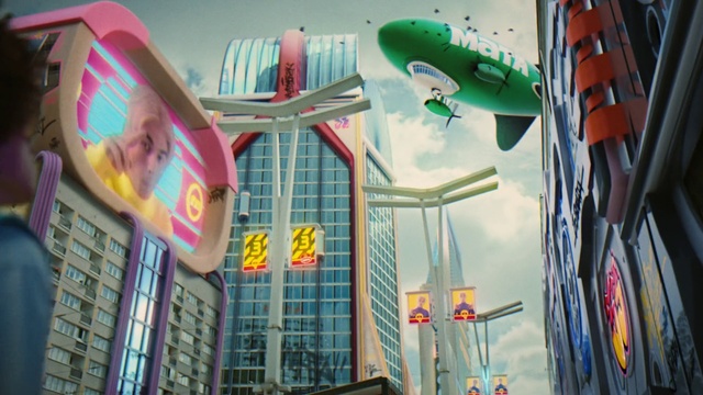 Video Reference: Building, Window, Sky, City, Art, Landmark, Leisure, Facade, Recreation, Metropolitan area