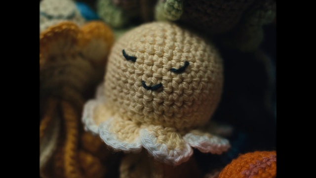 Video Reference: Toy, Organism, Creative arts, Fawn, Art, Woolen, Stuffed toy, Wool, Craft, Pattern