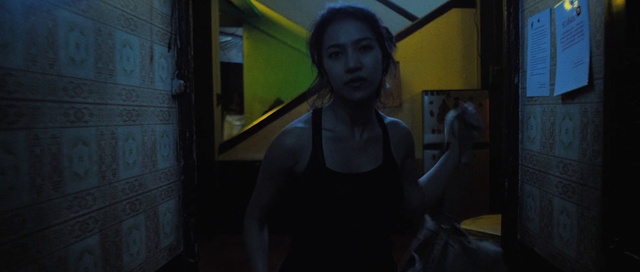 Video Reference: Flash photography, Chest, Midnight, Electric blue, Darkness, Blond, Fun, Room, Eyewear, Street