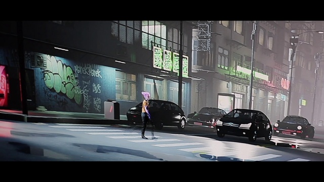 Video Reference: Car, Building, Automotive lighting, Vehicle, Automotive design, Wheel, Tire, Asphalt, City, Road