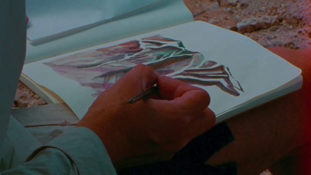 Video Reference: Hand, Dishware, Textile, Paint, Gesture, Nail, Art, Finger, Creative arts, Material property