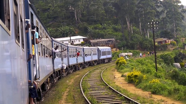 Video Reference: Train, Plant, Rolling stock, Track, Tree, Electricity, Railway, Vehicle, Mode of transport, Highland