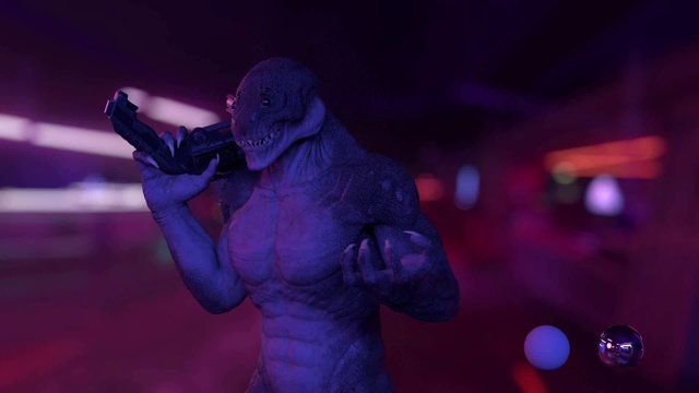 Video Reference: Purple, Sculpture, Statue, Art, Sky, Entertainment, Electric blue, Fun, Event, Magenta