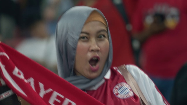 Video Reference: Headgear, Fan, Competition event, Championship, Recreation, Event, Happy, Fun, Crowd, Player