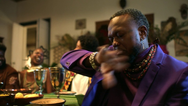 Video Reference: Tableware, Plate, Plant, Houseplant, Cooking, Event, Chair, Conversation, Suit, Room