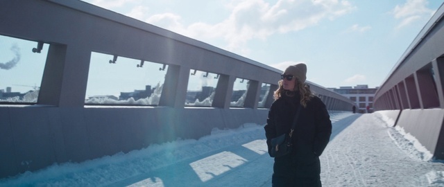 Video Reference: Sky, Cloud, Snow, Travel, Jacket, Freezing, Roof, Event, Leisure, Winter