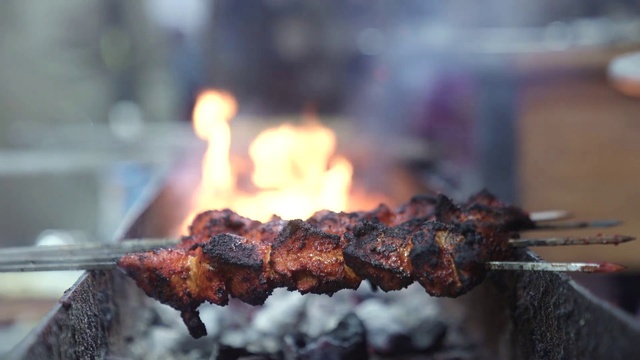Video Reference: Food, Souvla, Charcoal, Ingredient, Recipe, Cuisine, Flame, Ash, Roasting, Dish