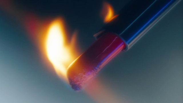 Video Reference: Colorfulness, Match, Fire, Flame, Gas, Lens flare, Art, Electric blue, Heat, Close-up
