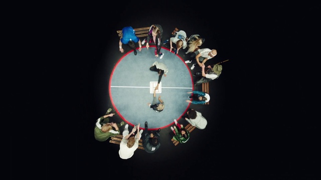 Video Reference: Font, Circle, Space, Art, Jewellery, Sleeve, Electric blue, Darkness, Fashion accessory, Recreation