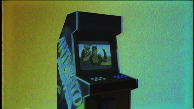 Video Reference: Rectangle, Gadget, Electric blue, Tints and shades, Fashion accessory, Toy, Font, Art, Room, Machine