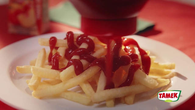 Video Reference: Food, Tableware, French fries, Ketchup, Condiment, Ingredient, Fast food, Recipe, Sauces, Staple food