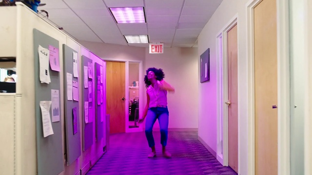 Video Reference: Purple, Fashion, Interior design, Architecture, Violet, Pink, Line, Flooring, Floor, Material property