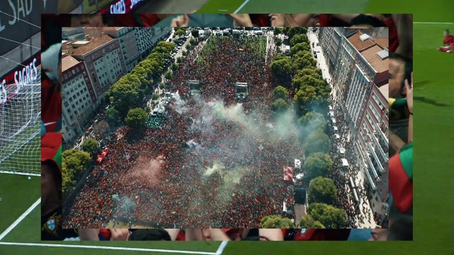 Video Reference: Green, World, Urban design, Grass, Toy, Leisure, Crowd, Art, Event, Landscape